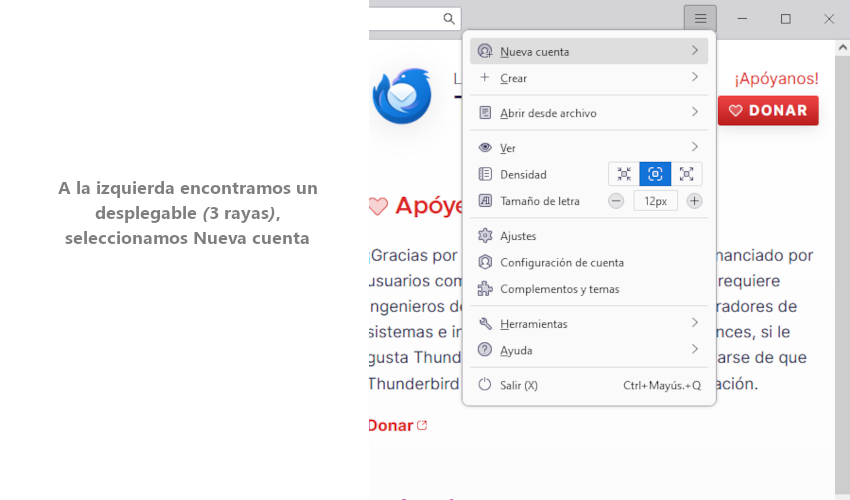 Como configurar el correo electrónico