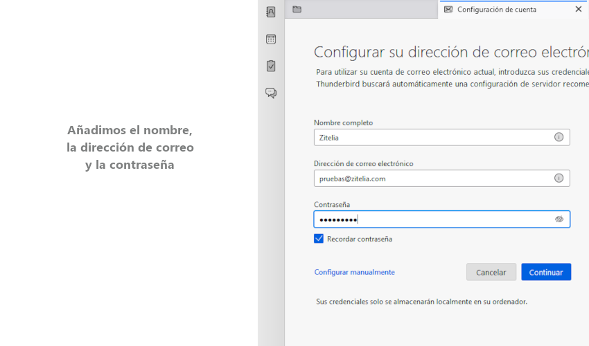 Como configurar el correo electrónico