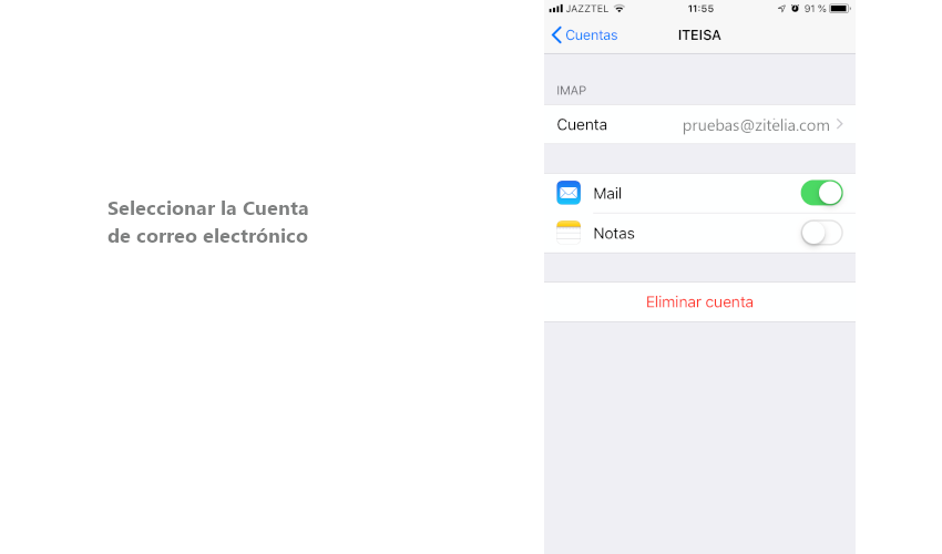 Como configurar el correo electrónico