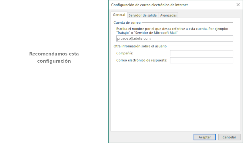 Como configurar el correo electrónico