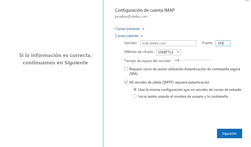 Como configurar el correo electrónico